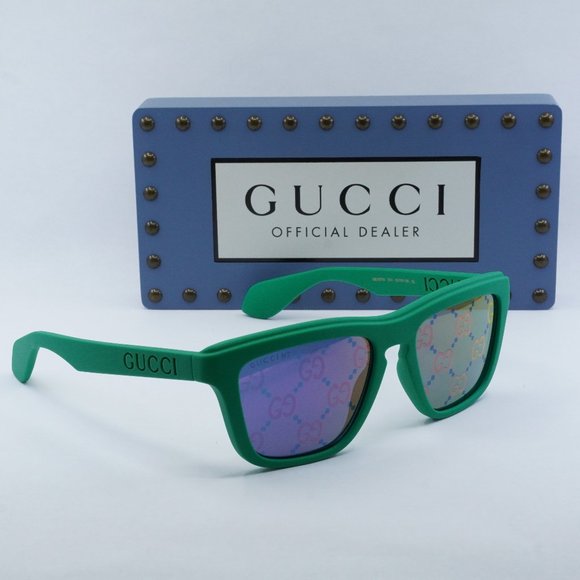 FINAL PRICE NEW GUCCI GG1571S 004 GREEN BLUE SUNGLASSES - Picture 8 of 10